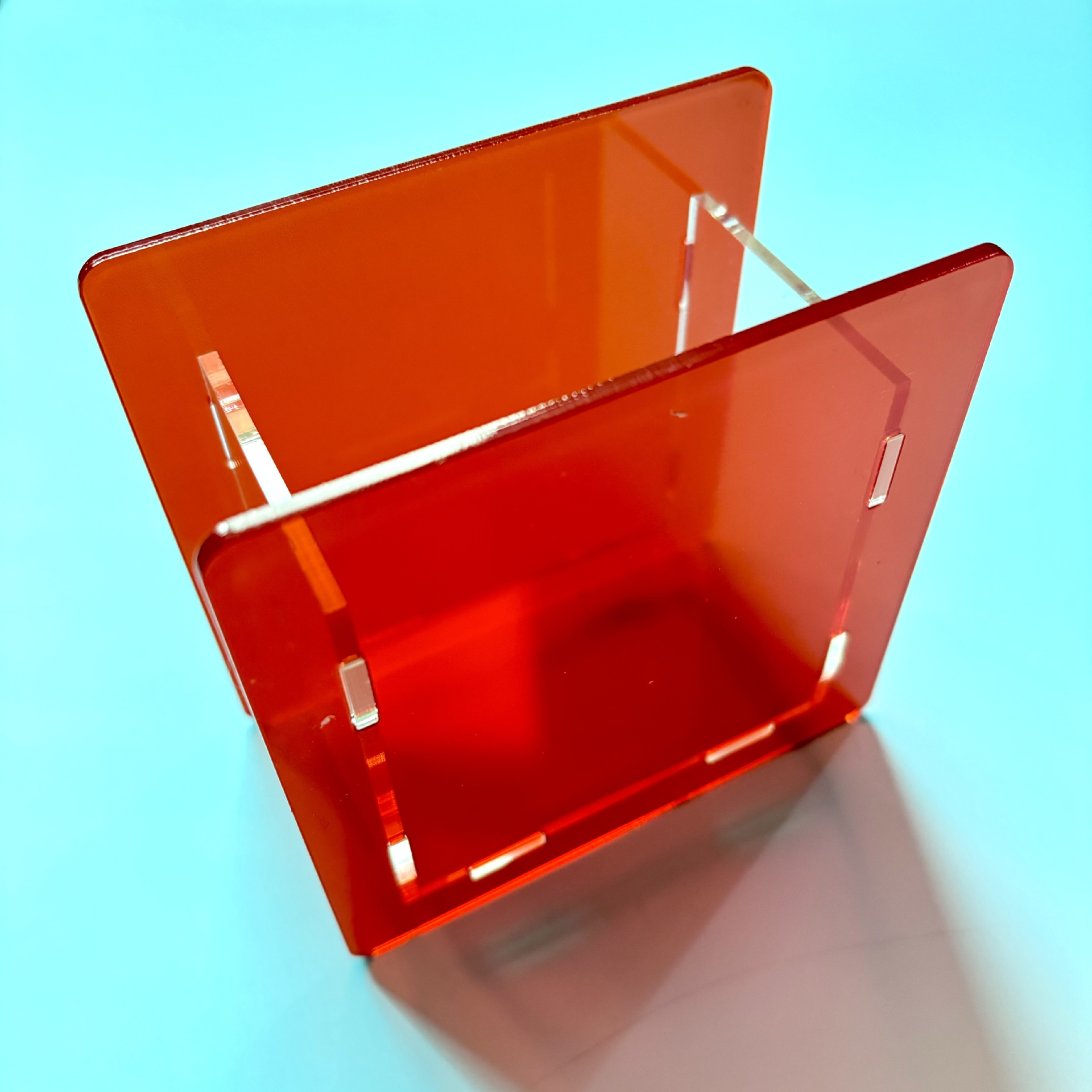 国境を越えて人気のある起爆筆筒文房具箱アクリル筆箱tk純色ゼリー色空白透明diy10 cm