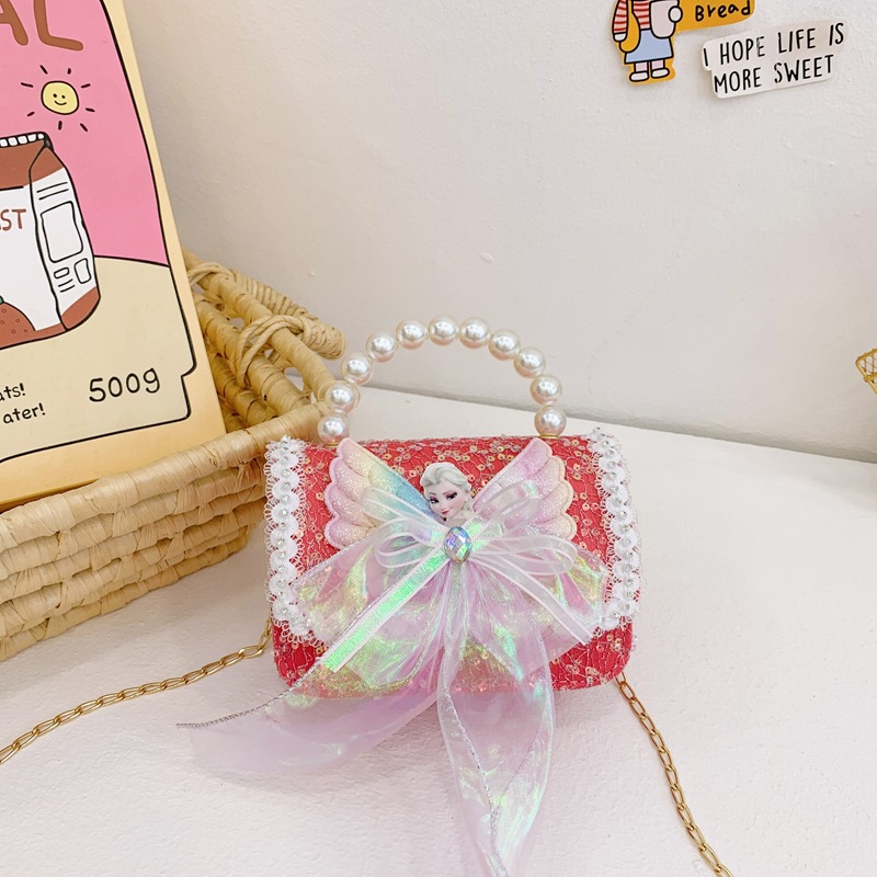Bolsos para niñas, bolsos de dibujos animados para niñas, bolsos de estilo encantador, bolsos de hombro para bebés, bolsos de princesa