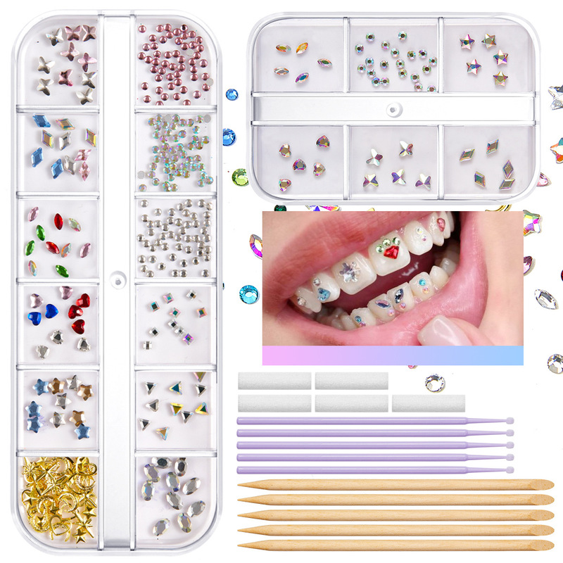 Amazon Explosions Tooth Gem suit DIY Nail Art Crystal Dental Drill European and American Shiny Rhinestone Jewelry Belt Tool Amazon Explosions Tooth Gem suit DIY Nail Art Crystal Dental Drill European and American Shiny Rhinestone Jewelry Belt Tool