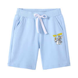 2023韩版童裤男童女童夏季新款五分裤童装宝宝猫和老鼠儿童中裤潮