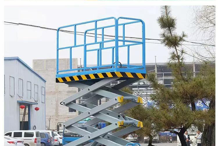 Mobile Scissor Lift Platform, Electric Hydraulic Lift Platform, 10m High-Altitude Work Lift Platform