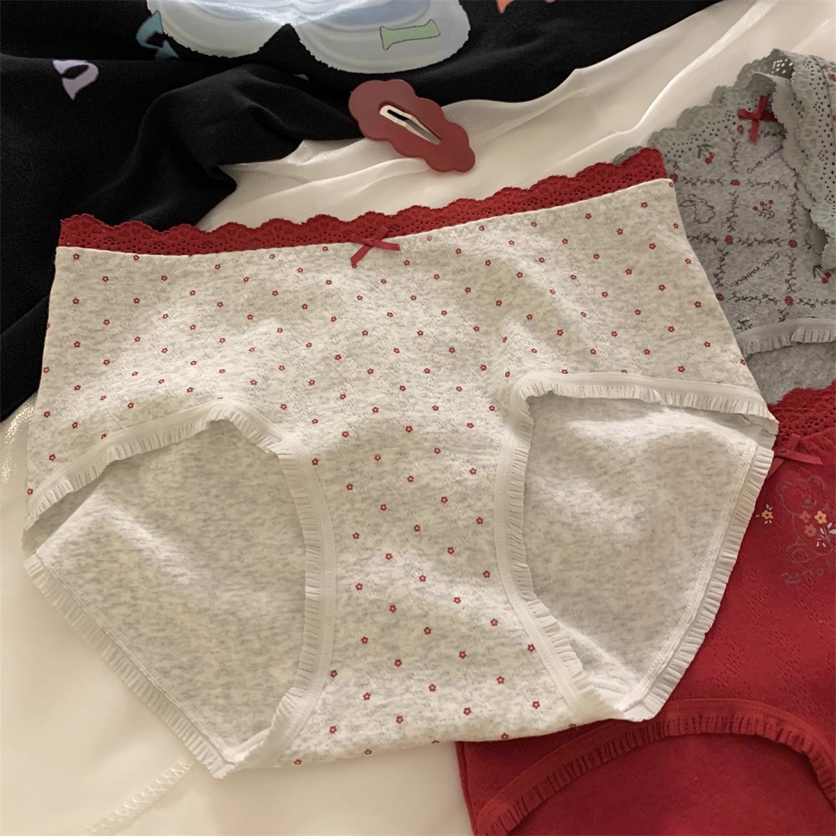 Underwear Girls Pure Cotton Thin 2025 New Cotton 10A Antibacterial Crotch Women's Skin-Friendly Women's Briefs