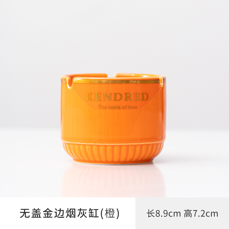 Cenicero doméstico sala de estar lujoso ligero de alta calidad cubierta de cinta de ceniza a prueba de volar oficina de alta gama atmósfera personalidad creativa de alto grado