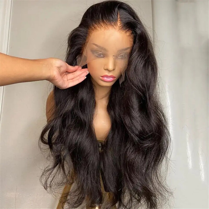 Ebay New Product Women's Front Lace Long Curly Hair Big Wave Front Lace Wig Headgear Manufacturer Ready for Delivery