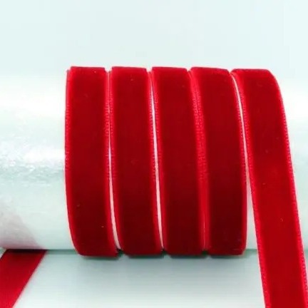 1cm unilateral cinta de terciopelo cinta de terciopelo multi-tamaño cinta de terciopelo ropa de tocado material de decoración