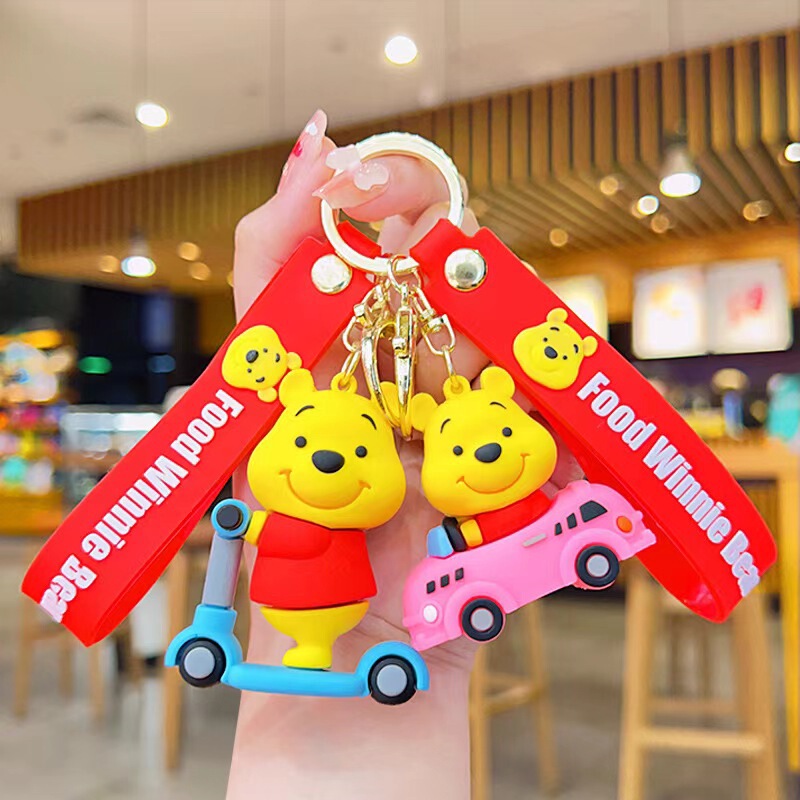 Cartoon Cute Winnie the Pooh Keychain Creative Couple Bag Doll Pendant Car Key Backpack Decoration Wholesale Cartoon Cute Winnie the Pooh Keychain Creative Couple Bag Doll Pendant Car Key Backpack Decoration Wholesale