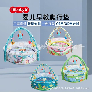 多功能宝宝爬行垫防摔地垫整体式健身架围栏球池音乐游戏毯爬爬垫
