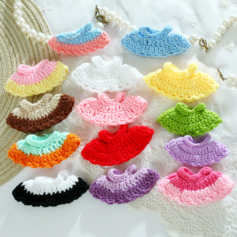 ぬいぐるみかわいいニットスカート人形人形ウールスカート DIY 装飾人形ドレスアップ服アクセサリー|undefined