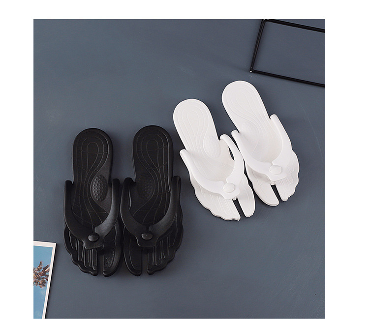 Unisex Basic Solid Color Round Toe Flip Flops display picture 5