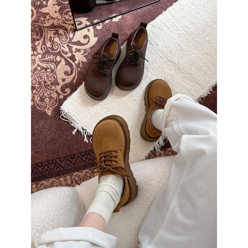 (2개) 황무지 유행 스타일 LOK FU 두꺼운 밑창 BIRKENSTOCK 신발, 새로운 가을 겨울 고조, 따뜻한 복고 플러스 벨벳 면화