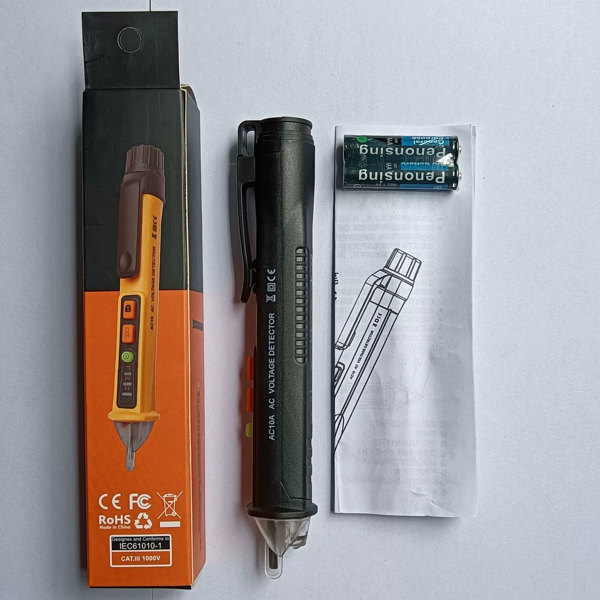 Напряжение индукционная электрическая ручка светодиодная многофункциональная индукционная электрическая ручка AC10A цветная коробка упаковка Чжанчжоу Goldman Sachs Электроника