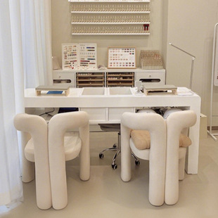 New Model of Special Stool for Nail Salon Customers, Master Bedroom Girls' Dressing Room Vanity Chair, Makeup Chair, Makeup Stool