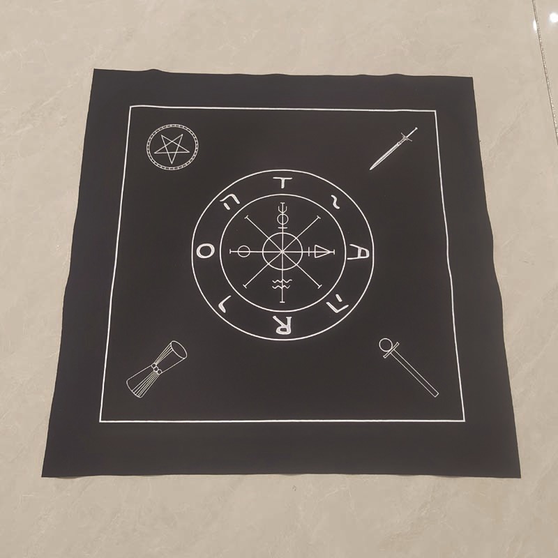 Diagrama de elementos de franela negra 50*50cm