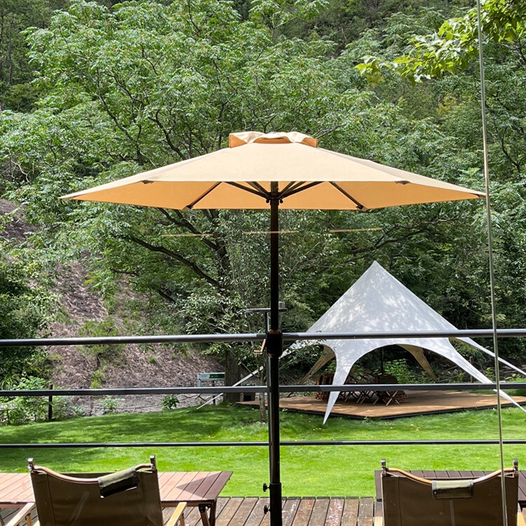 1.6m 1.8m 2m 2.3m Round Umbrella Balcony Small Umbrella Garden Small Outdoor Round Parasol