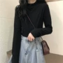 双面圆领秋冬长袖打底衫