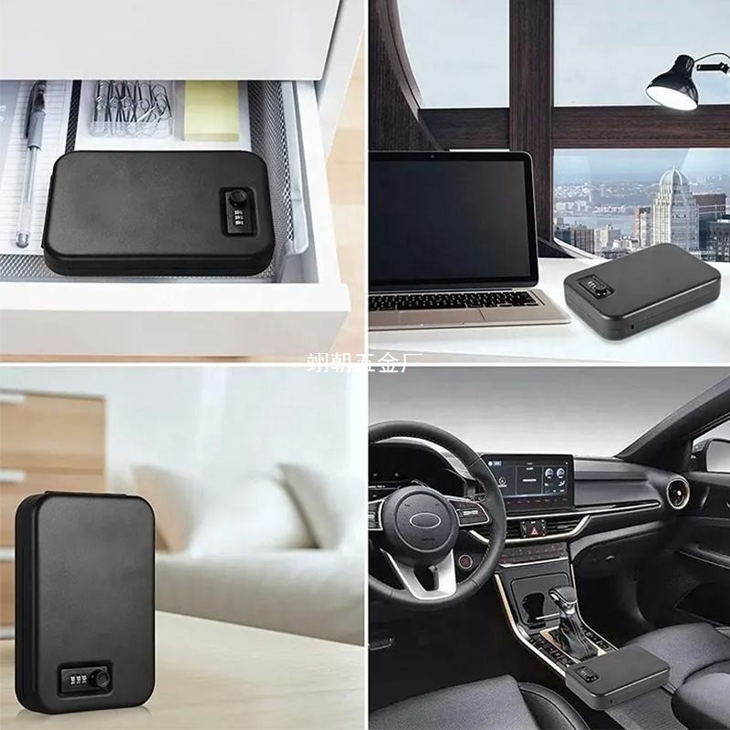 Caja Fuerte Portátil con Contraseña de Hierro Antirrobo para Automóvil y Hogar