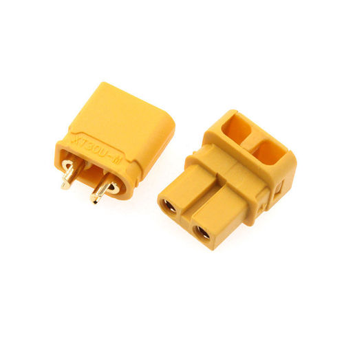 XT30ULW-F plug 90 degree welding wire type lithium battery interface XT30U aircraft model male and female connector copper gold-plated