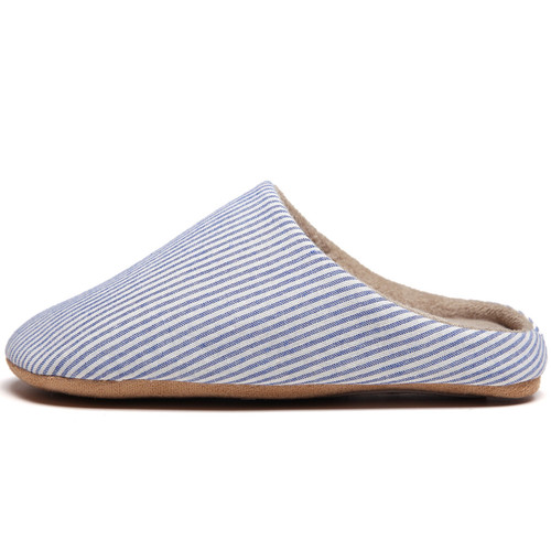 Cixi Younuo Shoes Soft Sole Silent Japanese Simple Striped Home Indoor Women's Slippers Home Shoes Slippers Wholesale