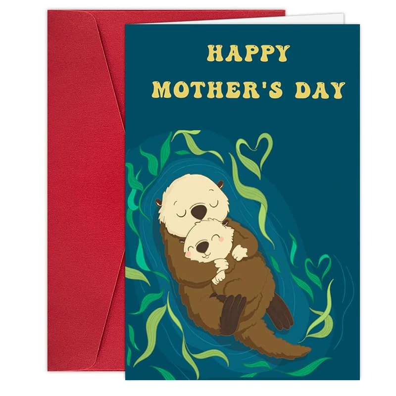 Трансграничные горячие продажи, интересные и забавные пожелания на день рождения, свадебная открытка с конвертом из крафт-бумаги или красным конвертом