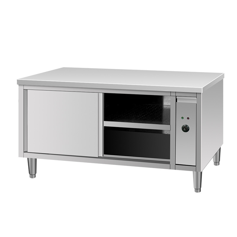 Acero inoxidable mesa de platos calientes circulación de aire caliente gabinete de platos caliente calefacción gabinete de platos de trabajo mesa de operación armario calefacción eléctrica