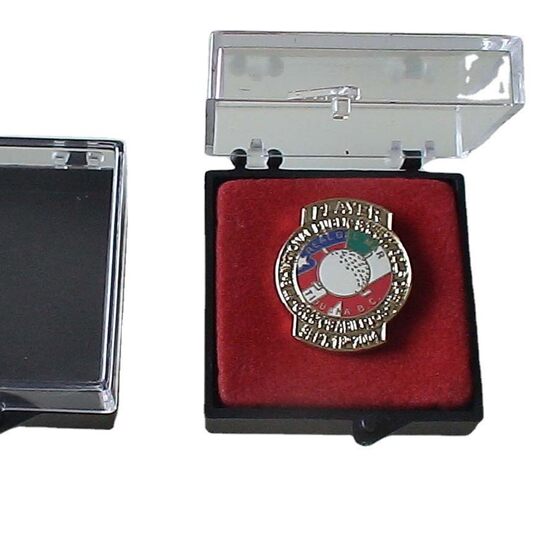 Hardware Badge Medal Plastic Display Box Badge Box Emblem Box Square Flip Box PS Plastic Box
