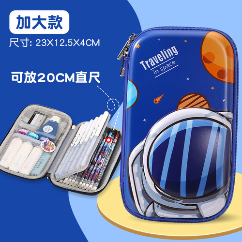 New wholesale large Eva unisex stationery box anti-fall waterproof easy to clean large capacity pen box 