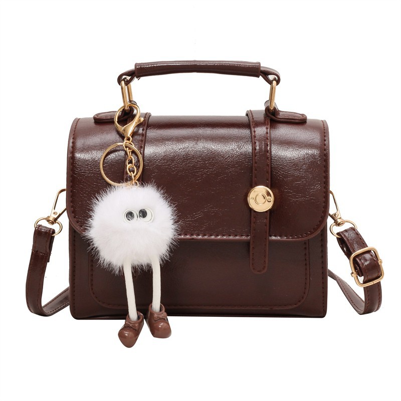 Retro British Style Women's Small Square Shoulder Bag Versatile_voghion.com