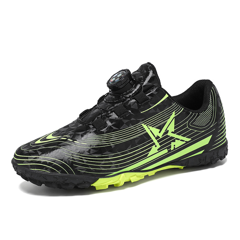 Baochuan2025 nuevos zapatos de fútbol para niños botón giratorio para niños TF zapatos de entrenamiento de fútbol transfronterizos