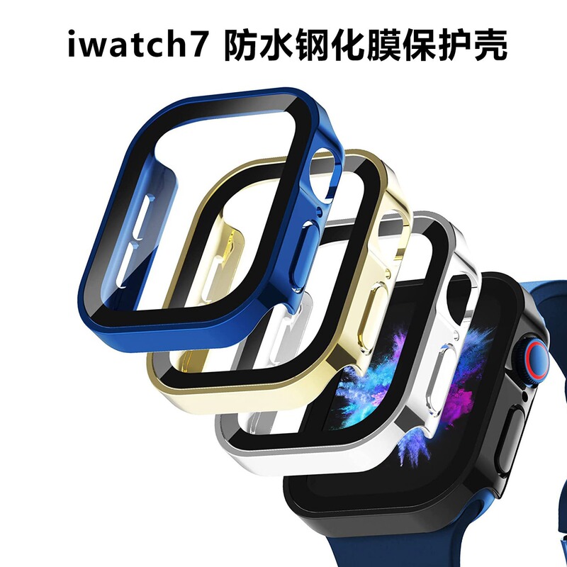 Suitable for Apple Watch 11, Waterproof Apple Watch Case, iWatch 10 Tempered Film Integrated S11 Protective Case