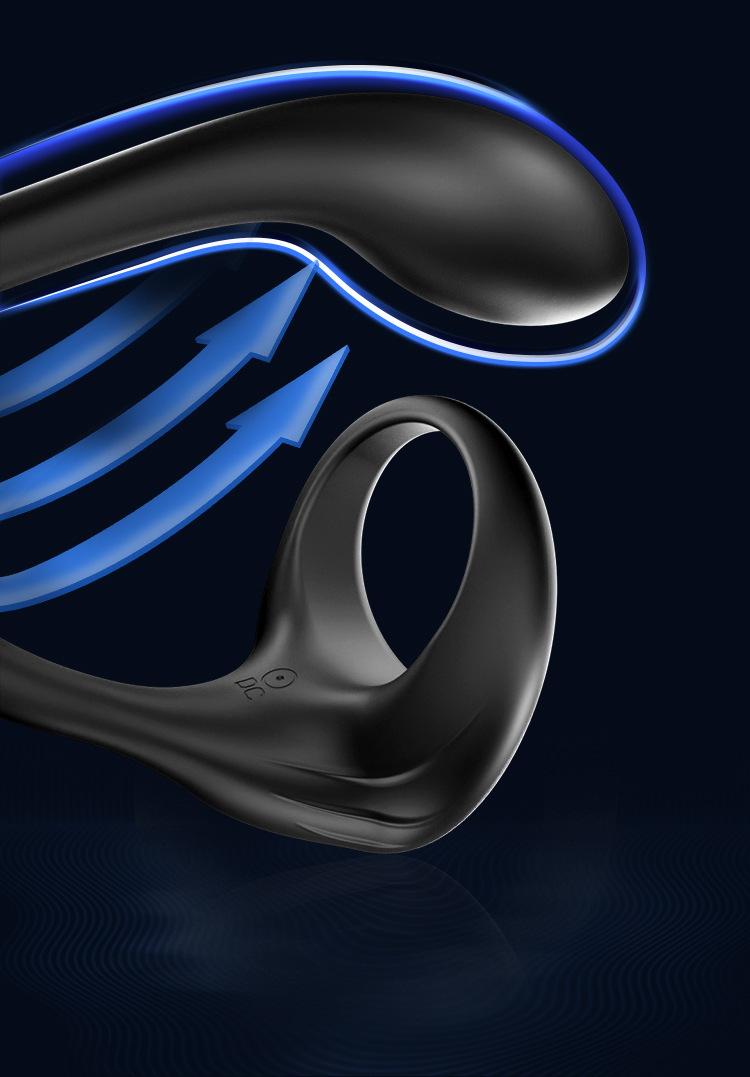 Remote Control Vibrating Prostate Massager with Silicone Body and Locking Ring — detail image 12
