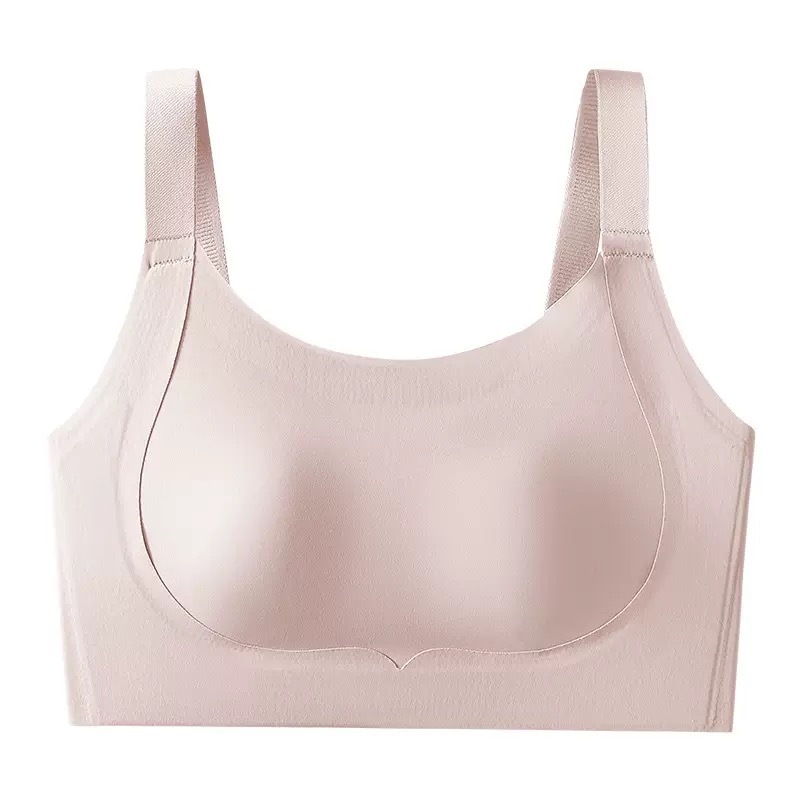 ウサギ耳カップインビジブルリキッドファンデーション下着女性の大きな胸が小さく見える副乳なしノンワイヤーブラジャー通気性薄型大きいサイズ|undefined