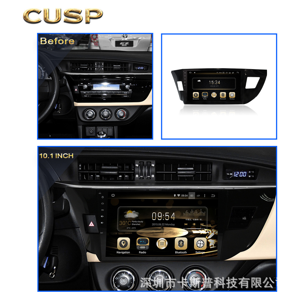 Cross-border Suitable for Corolla/ringling2013- Car Audio and Video Smart Navigator Car GPS Android Navigation