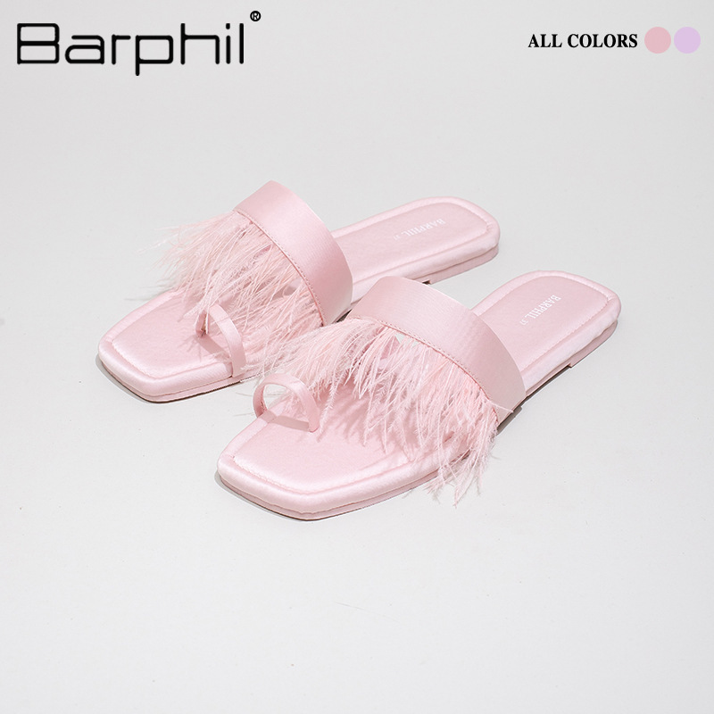 Barphil拖鞋女2025新款夏季室内居家防滑外穿流苏凉拖鞋源头厂家|undefined