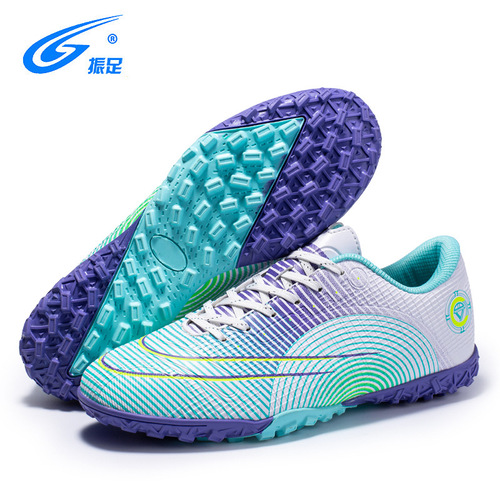 Zhenzu football shoes for boys and girls, low cut spiked rubber soles, jelly color football sneakers, wholesale dropshipping