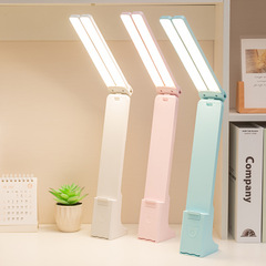 Dual Head Reading Lamp, Study-Specific Eye-Care Desk Lamp, Bedroom Bedside Table Lamp, Dormitory Foldable Charging
