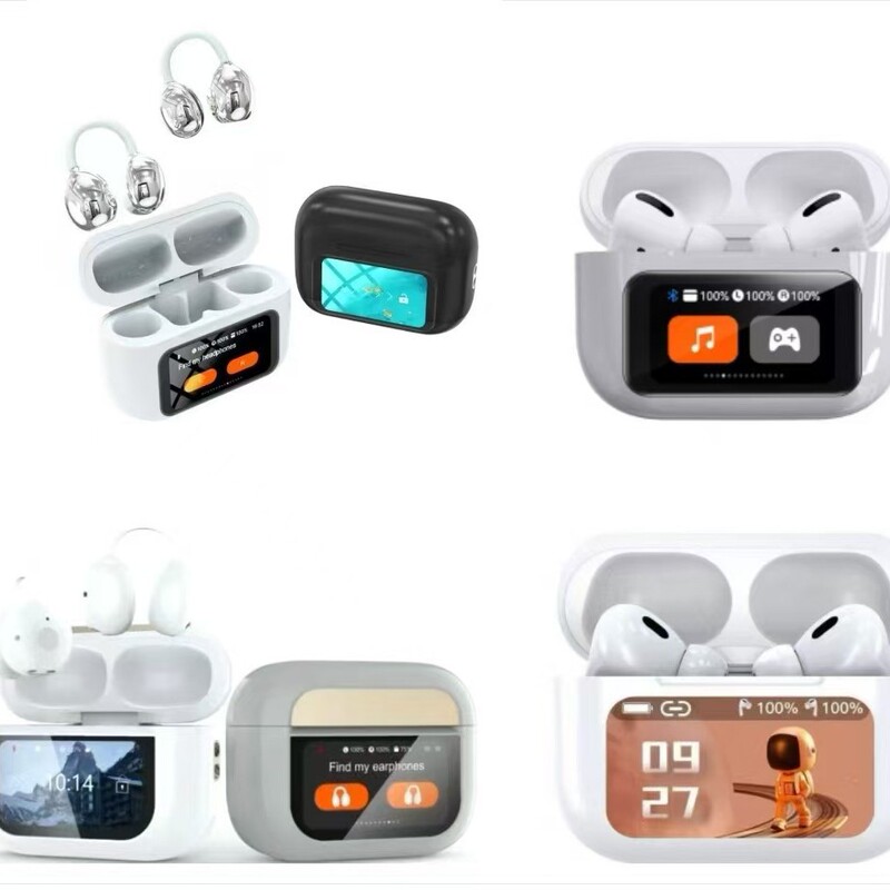 Cross-border bestseller A9Pro touch-screen high-definition in-ear Bluetooth earphones with ultra-long battery life and ANC+ENC noise cancellation