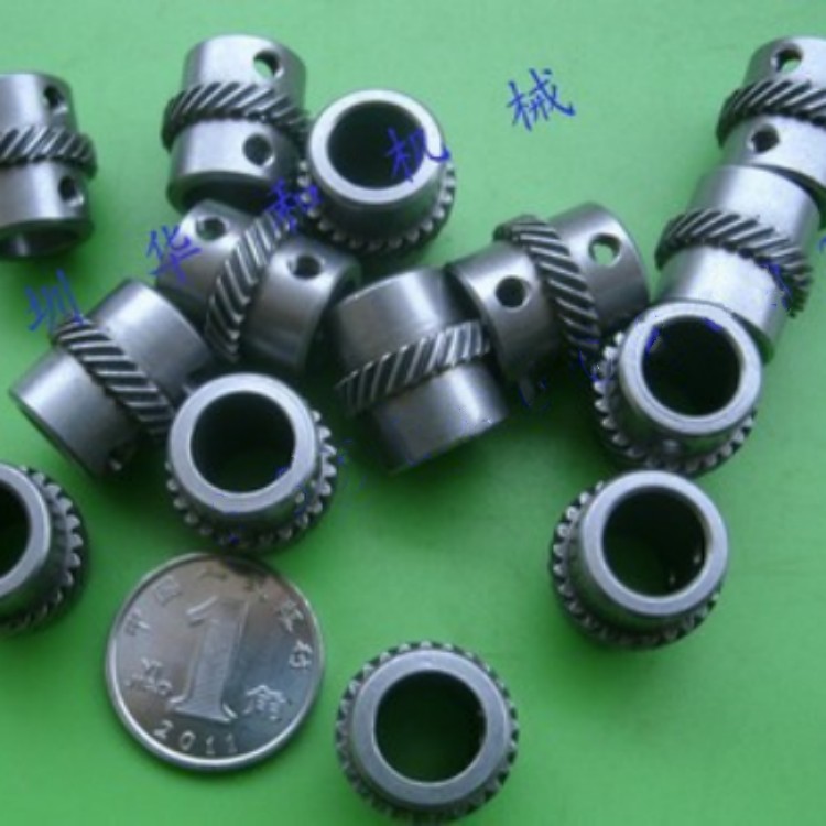 45度螺旋斜齿轮0.4模25齿交错轴90度安装代替蜗杆蜗轮