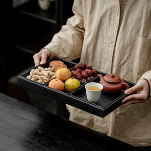 Chinese melamine tray stove tea cooking accessories dessert afternoon tea tray pastry snack snack dried fruit fruit plate