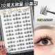 Khakis Girls 10 Row Large Capacity Camellia False Eyelashes Glue-Free Simulation Natural Lazy Man Segmented Single Coat Curling Women