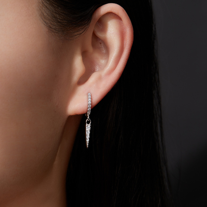 실버에 지르콘 - 화이트 골드