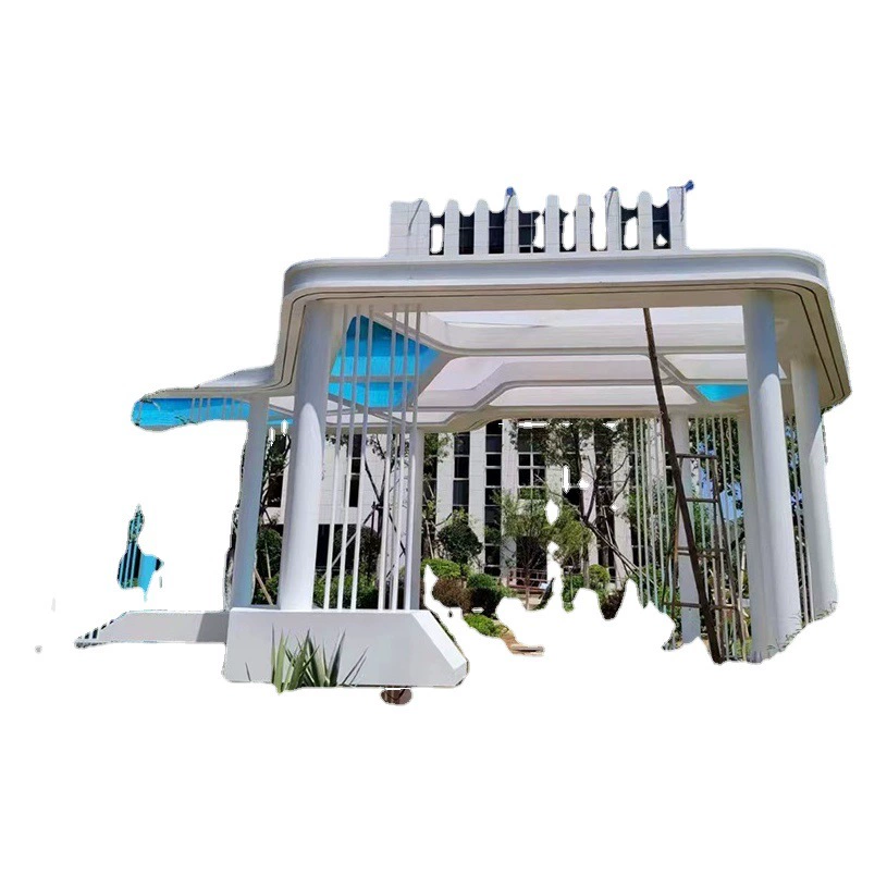 Обработка большой садовый квадрат пейзаж Металлическая стальная конструкция коридора производители источников из нержавеющей стали коридор скульптура