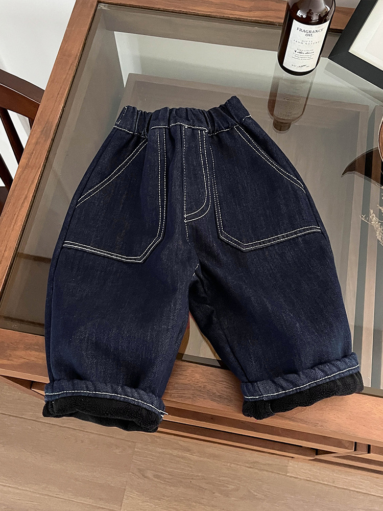 Warm jeans for boys