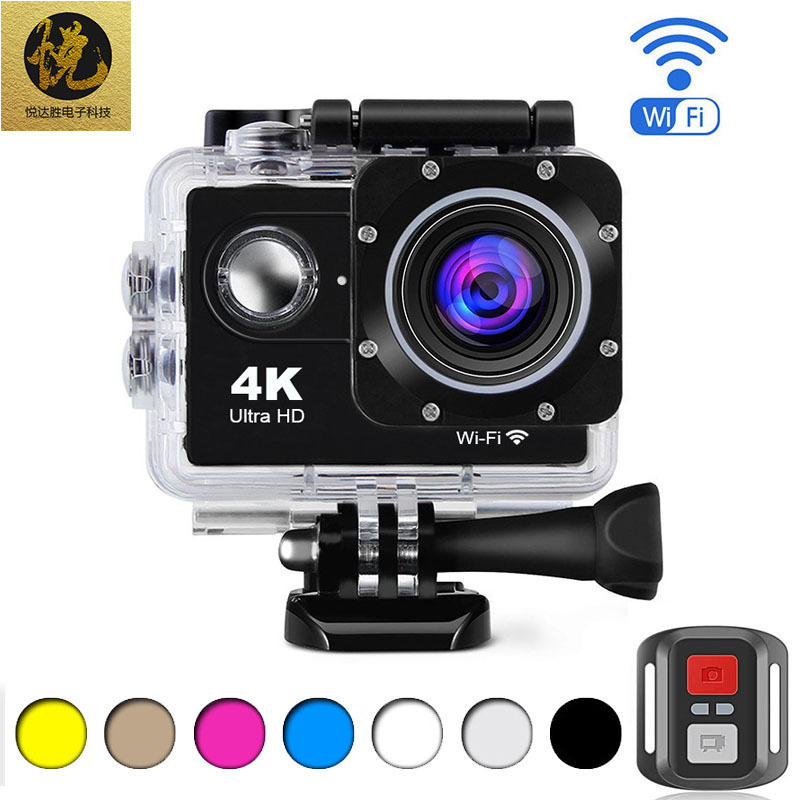 Camera hành động 4K WIFI có điều khiển từ xa Camera lặn ngoài trời Camera hành động Camera không dây