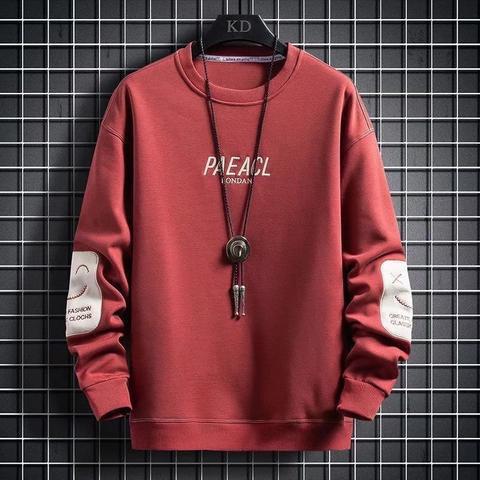 Herrenbekleidung Frühlings- und Herbstbekleidung für Herren für die Mittelstufe, Teenager, langärmlige Sweatshirts mit Rundhalsausschnitt, trendige Oberteile und Jacken_voghion.com