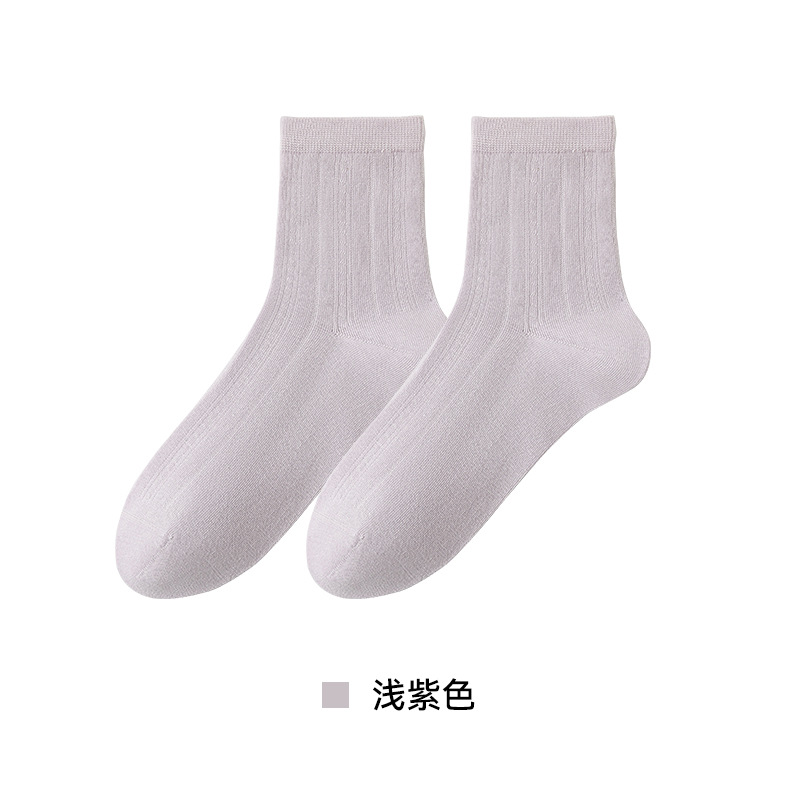 Pila de calcetines para mujer, calcetines finos de verano miu, calcetines de malla transpirables sin huesos, medias de ballet blancas simples