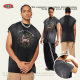 BE Men's Wear | Spring/Summer 2025 European and American Street Gradual Change Sleeveless Waistcoat Retro Washed T-shirt Men's Fashion Brand Vest Men