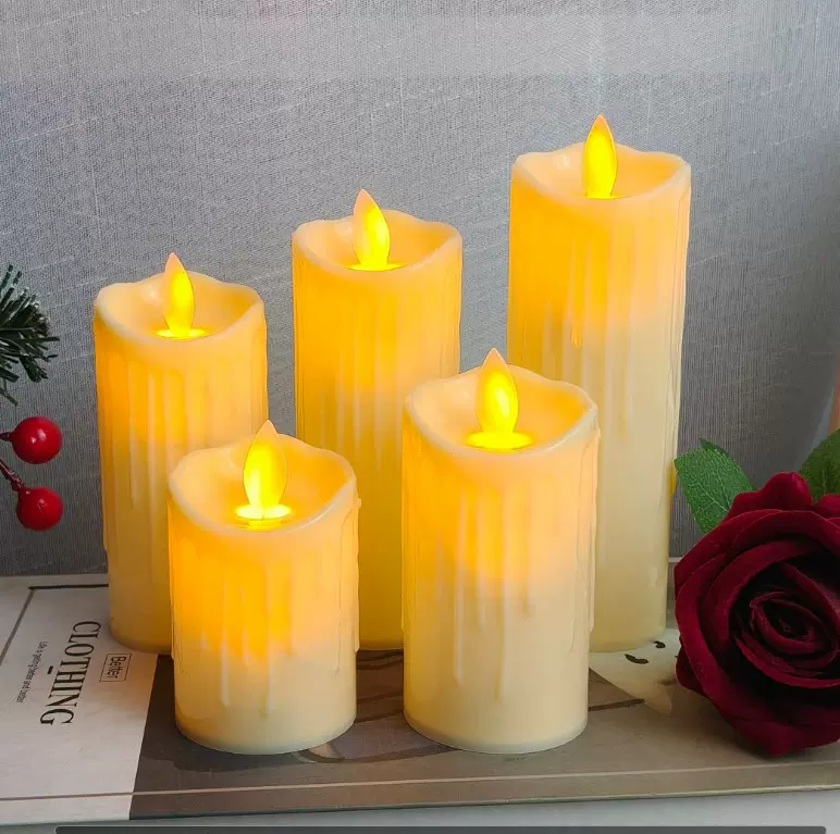 led电子蜡烛灯仿真假蜡烛生日浪漫表白舞台婚庆装饰剧本 杀引路灯
