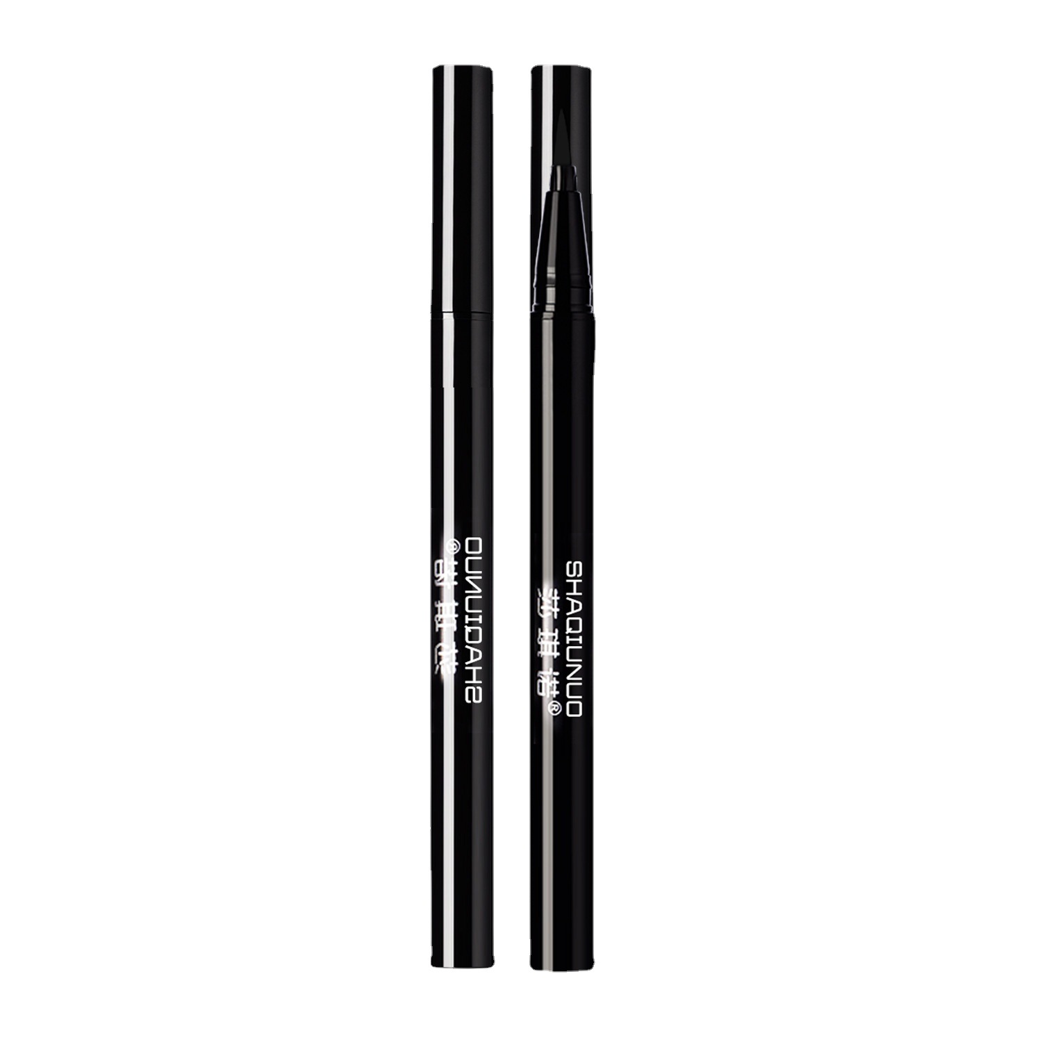 SHAQINUO eyeliner fine head non-dizzy liquid eyeliner pen hold makeup color is not easy to fade authentic beginner female