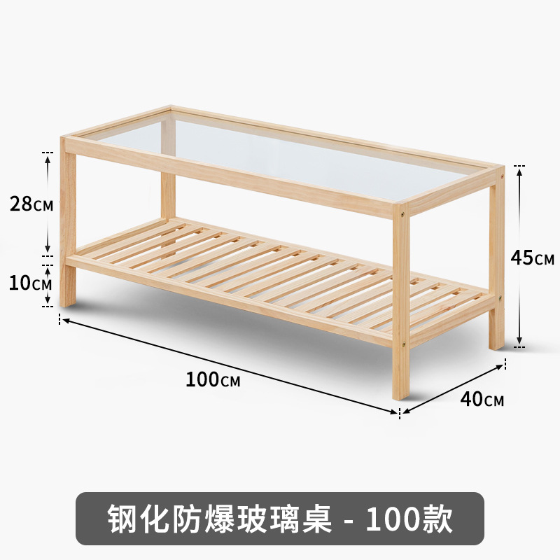 Mesa de café sala de estar Luz de lujo simple mesa de balcón moderno pequeño apartamento dormitorio registro estilo hogar madera maciza almacenamiento mesa cuadrada