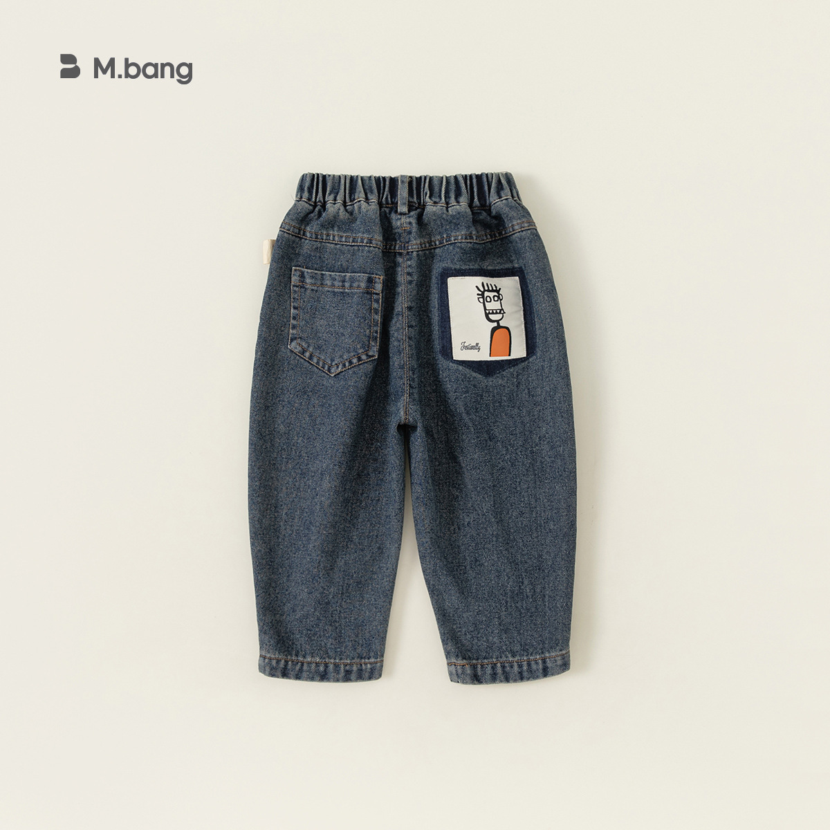 Babycity Children's Clothing Boys'Jeans Cartoon Pocket Casual Trousers Spring And Autumn Children's Pantsy QK83185